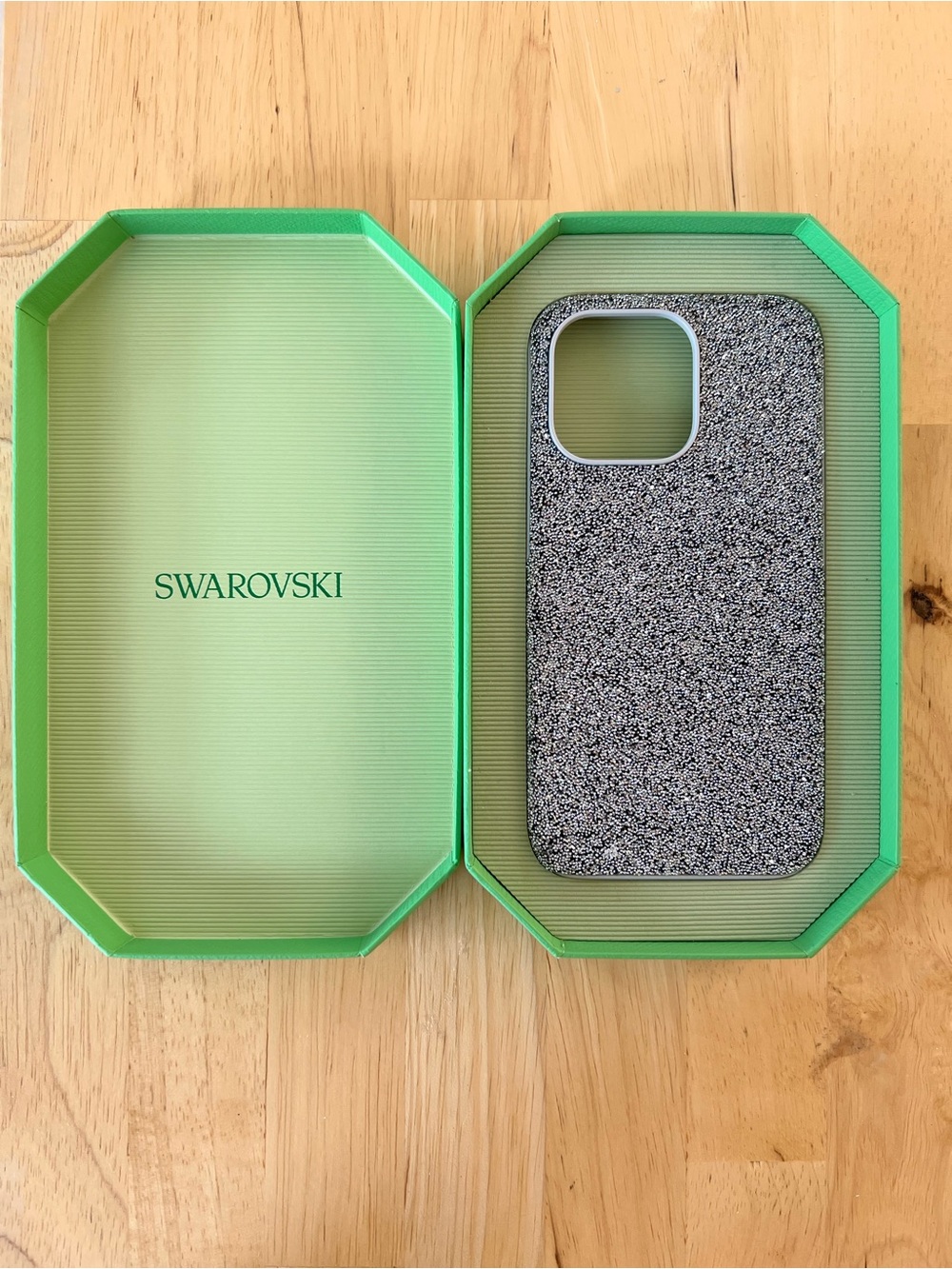 Swarovski Silver Sparkle Phone Case with Glitter Finish